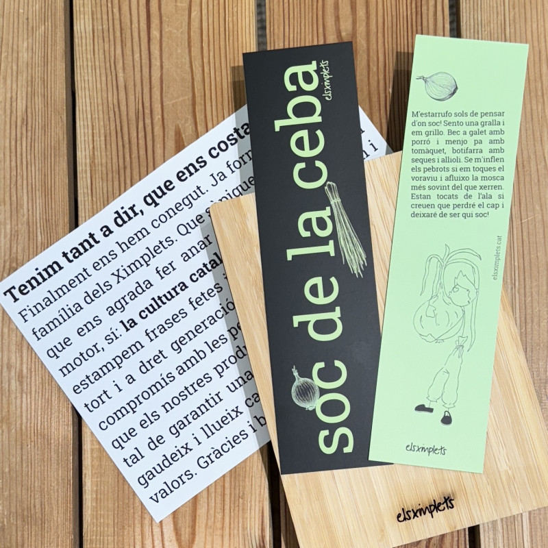 Soc de la ceba - Punt de llibre | Els Ximplets