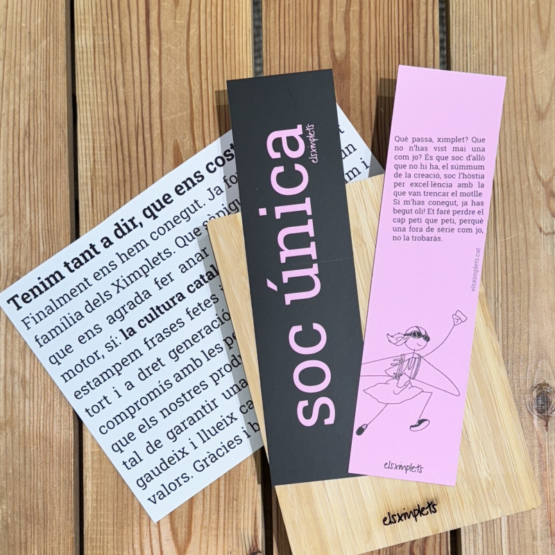 Soc única - Punt de llibre | Els Ximplets