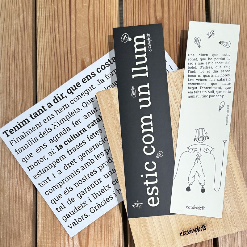 Estic com un llum - Punt de llibre | Els Ximplets