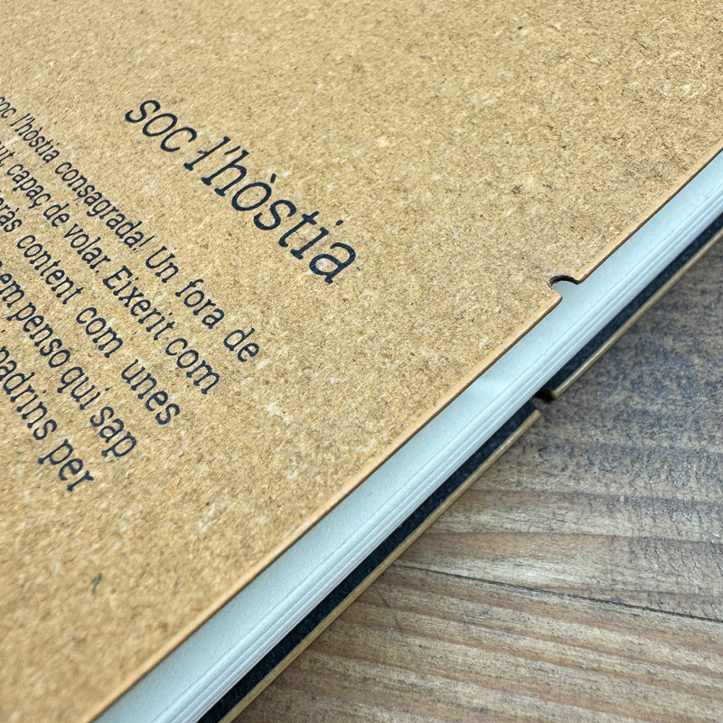 soc l'hòstia - Llibreta pell reciclada-| Els Ximplets