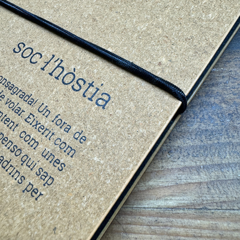 soc l'hòstia - Llibreta pell reciclada-| Els Ximplets