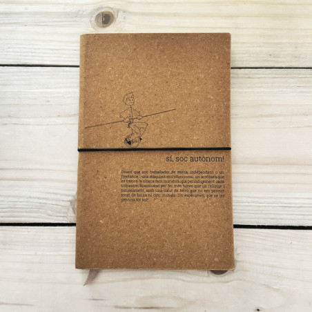 sí. soc autònom! - Llibreta pell reciclada - | Els Ximplets