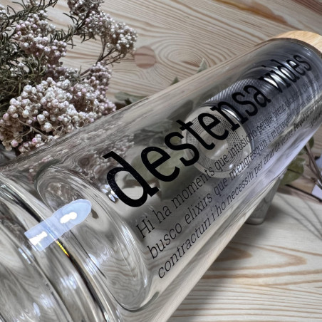 Destensa vides - Termo Ampolla de vidre per a infusions - Els Ximplets